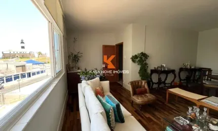 Apartamento à venda na Barra, Salvador-BA, 4 quartos, 1 suíte, 2 salas, 4 banheiros, 153m², 1 vaga!