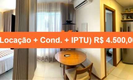 Apartamento elegante e bem localizado na Barra, Salvador-BA: 1 quarto, 1 sala, 1 banheiro, 1 vaga e 26m² de elegância.