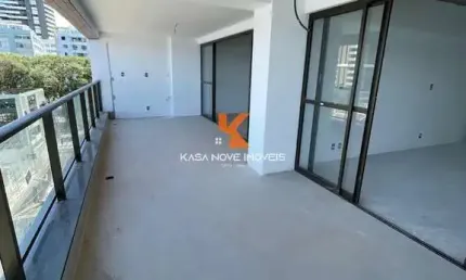Apartamento de Luxo na Barra, Salvador-BA: 3 quartos, 3 suítes, 2 salas, 5 banheiros, 2 vagas de garagem - 155,62m².