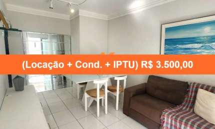 Apartamento para locação na Barra, Salvador-BA: 2 quartos, 1 sala, 1 banheiro, 1 vaga de garagem, 52m². Venha conferir!