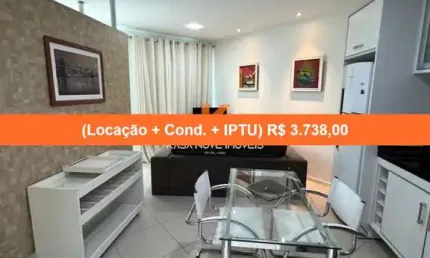 Apartamento para locação no coração de Salvador-BA, bairro Caminho das Árvores: 1 quarto, 1 sala, 1 banheiro, 1 vaga de garagem, 44,45 m² de área.