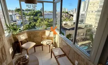 Apartamento na Graça, Salvador-BA: 4 quartos, 1 suíte, 2 salas, 3 banheiros, 2 vagas de garagem. Confira!