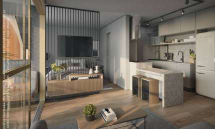 Apartamento à venda no Rio Vermelho, Salvador-BA: 1 quarto, 1 suíte, 1 sala, 1 banheiro, 1 vaga de garagem, 37,60 m².