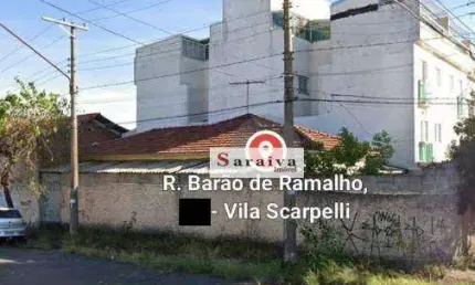 Terreno à venda, 250 m² por R$ 798.000,00 - Vila Scarpelli - Santo André/SP