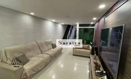 Sobrado com 3 dormitórios à venda, 250 m² por R$ 990.000,00 - Vila Assunção - Santo André/SP