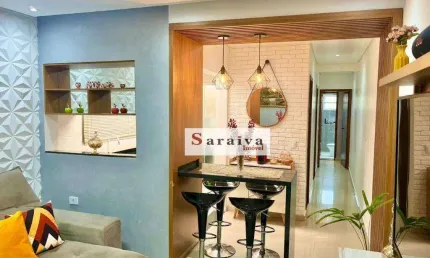 Apartamento com 2 dormitórios à venda, 55 m² por R$ 410.000,00 - Vila Camilópolis - Santo André/SP