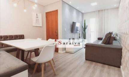 Apartamento com 2 dormitórios à venda, 86 m² por R$ 460.000 - Utinga - Santo André/SP