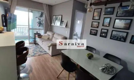 Apartamento com 2 dormitórios à venda, 58 m² por R$ 575.000,00 - Vila Homero Thon - Santo André/SP