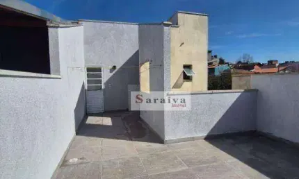 Cobertura com 2 dormitórios à venda, 55 m² por r$ 350.000 - parque joão ramalho - santo andré/sp