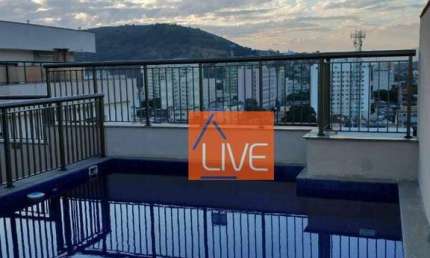 LIVE vende: Cobertura com 3 quartosos, lazer e vaga, 144 m² por R$ 720.000 - Centro - Niterói/RJ