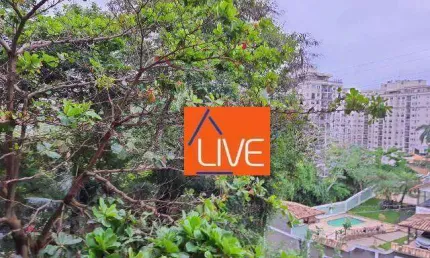 Live vende apartamento 3 quartos, indevassado, condomínio arborizado