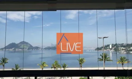 LIVE VENDE: Lindo Loft com 1 quarto, varanda, vaga, vista mar,  50 m² por R$ 720.000 - São Francisco - Niterói/RJ