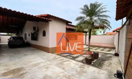 LIVE VENDE: Excente Casa com 3 quartos, 2 suítes, 3 vagas, 160 m² por R$ 680.000 - Mumbuca - Maricá/RJ