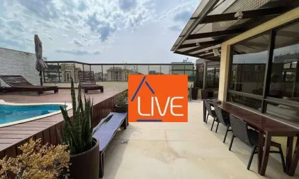 LIVE VENDE: Linda Cobertura 4 quartos, 2 suítes, vaga, 313m²
