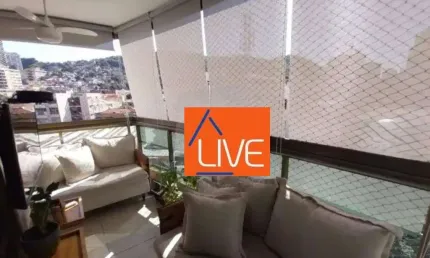 Live vende: ótimo apartamento com 3 quartos, suíte, varanda, vaga, lazer, 133 m² por r$ 950.000 - icaraí - niterói/rj
