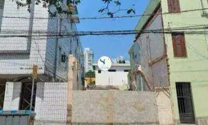 Terreno comercial para alugar na Rua Pasteur, Gonzaga, Santos