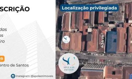 Ponto comercial à venda na Rua Itororó, Centro, Santos