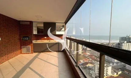 Vende-se apartamento 3 Dormitórios Vista Mar no bairro de Guilhermina em Praia Grande.