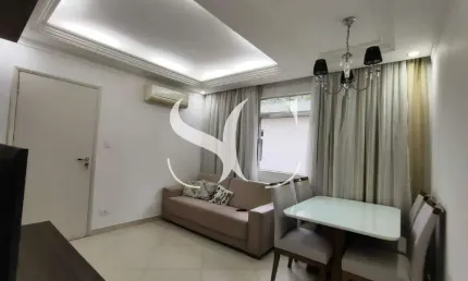 Vende-se apartamento de 02 dormitórios e garagem fechada no bairro de Aparecida em Santos.