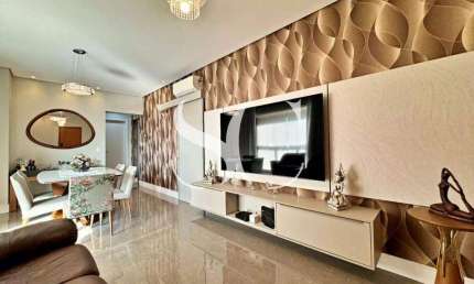 Vende-se apartamento com 03 Suítes, 03 vagas, alto padrão no bairro de Embaré em Satnos - Porteira Fechada.