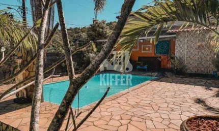 Sítio com 4 quartos à venda, piscina, 1000 m² por r$ 550.000 - pindobal (ponta negra) - maricá/rj