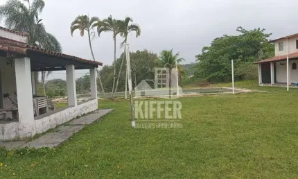 Sítio com 4 dormitórios à venda, 380000 m² por r$ 7.000.000,00 - caju - maricá/rj