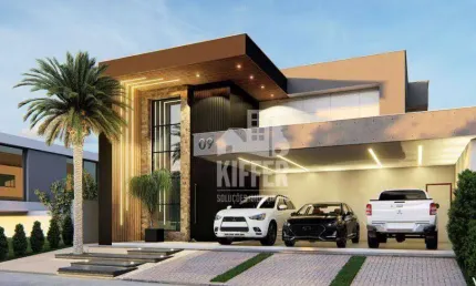 Casa Inteligente com 4 Suítes em Condomínio de Luxo – Alta Tecnologia e Segurança