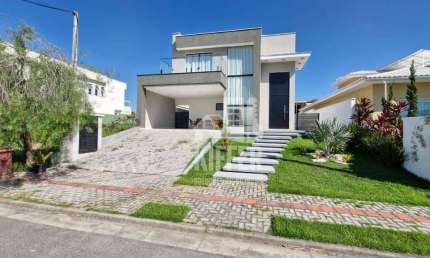 Casa Dúplex Alto Padrão com 4 Suítes, Piscina e Energia Solar em Alphaville 1 Maricá