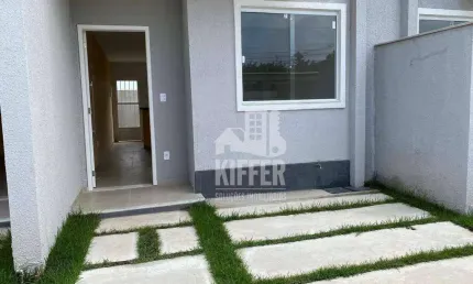 Casa Nova com 2 Quartos (1 Suíte) no Barroco - Itaipuaçu, Maricá - RJ | 75m² | Financia