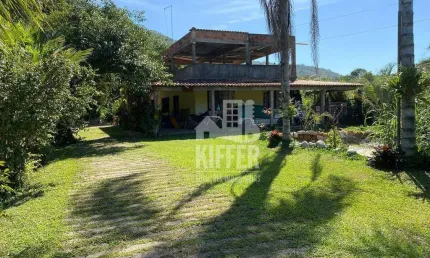 Casa com 2.500m² à venda em são josé do imbassaí - maricá | 3 quartos | lago | árvores frutíferas