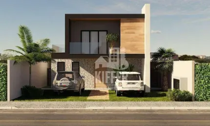 Casa com 4 suítes e vista para a lagoa no Bosque de Itapeba