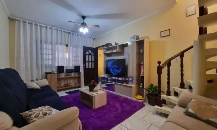 Sobrado em Poá/SP; 3 quartos; 2 vagas; quintal nos fundos