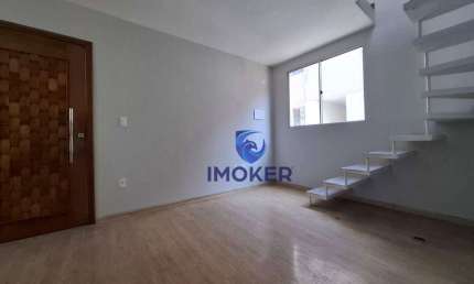Apartamento Duplex no Jd. Itamarati, Poá/SP; 2 quartos; 1 vaga; varanda no piso superior.