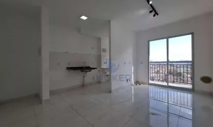 Apartamento com 2 quartos (1 suíte); sacada; 1 vaga coberta, no Únicco Poá, bairro Vl. Santa Maria em Poá/SP.