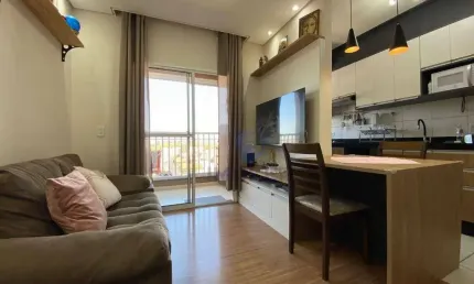 Apartamento em suzano/sp; 2 dormitórios (1 suíte); cozinha planejada; sacada; 1 vaga; condomínio com piscina e área de lazer.