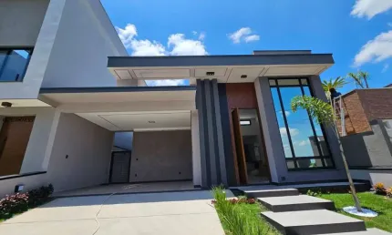 Casa Térrea para Venda em Mogi das Cruzes, Mogi Moderno, 3 dormitórios, 3 suítes, 4 banheiros, 4 vagas