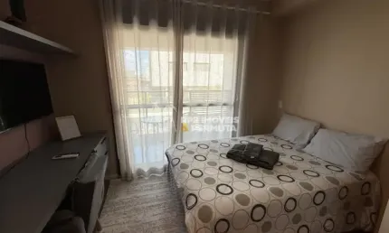 Studio Residencial Mobiliado | 27m² | Andar Alto | Lazer Completo | Ao Lado do Metrô