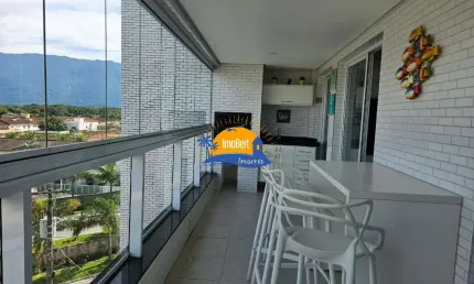 Apartamento próximo ao mar à venda em Bertioga-SP no bairro Maitinga, com 2 quartos, 1 suíte, 2 salas, 2 banheiros, 2 vagas de garagem e 72,08 m² .