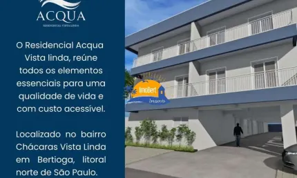 Apartamento à venda em Bertioga-SP: 2 quartos, 1 sala, 1 banheiro e 1 vaga de garagem!