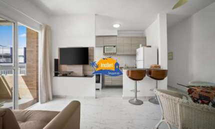 Apartamento à venda em Bertioga-SP, Próximo a praia: 2 quartos, 1 suíte, 1 sala, 2 banheiros, 1 vaga - 53,50m²!