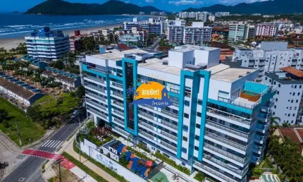 Apartamento  novo à venda em Bertioga-SP, bairro Maitinga: 50 mts da praia, 3 quartos, 3 salas, 2 vagas de garagem, 141m² de área. Aproveite!