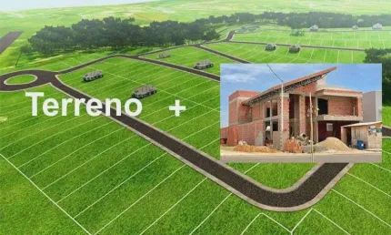 Compre sua chácara na planta conosco de alvenaria com piscina 100% pronta