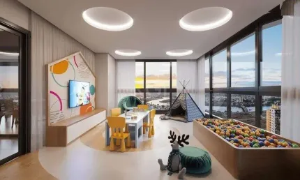 Apartamento para Venda - 92.82m², 2 dormitórios, sendo 2 suites, 1 vaga - Centro