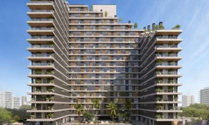 Apartamento tipo Studio na planta com 1 quarto, 1 banheiro e 1 vaga em torres.