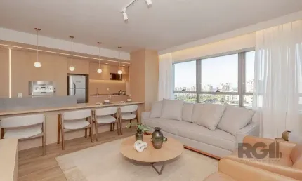Apto de 1 dormitório com 60m² pronto para morar com 2 vagas e vista panorâmica