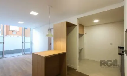 Apartamento em Porto Alegre no Bairro Petrópolis, de 1 quarto, GARDEN , semi mobiliado