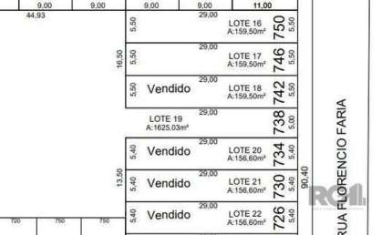 Terreno para Venda - 159.5m², 0 dormitórios, Belém Novo