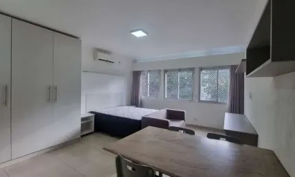 Apartamento studio completamente mobiliado, condomínio baixo, bairro auxiliadora