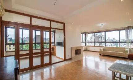 Apartamento com lareira e churrasqueira no higienópolis