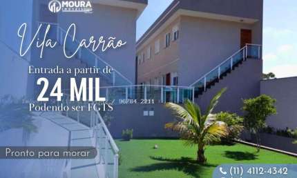 Casa Sobreposta para Venda em São Paulo, Vila Carrão, 1 dormitório, 1 banheiro, 1 vaga